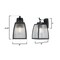 Westinghouse Fixture Wall Outdoor 60W Niko, Textured Black Clear Ribbed Glass 6122400 - alternate 5